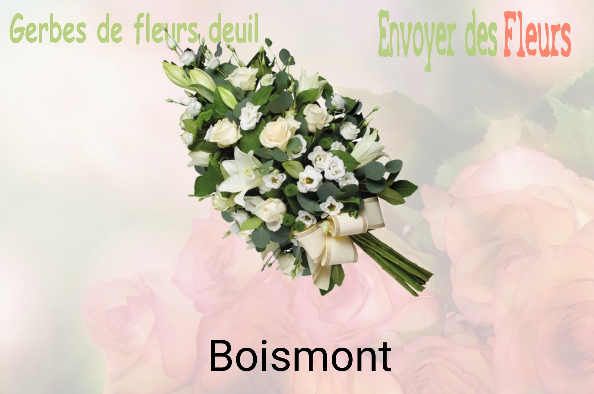 Gerbe de fleurs de deuil livrée à Boismont